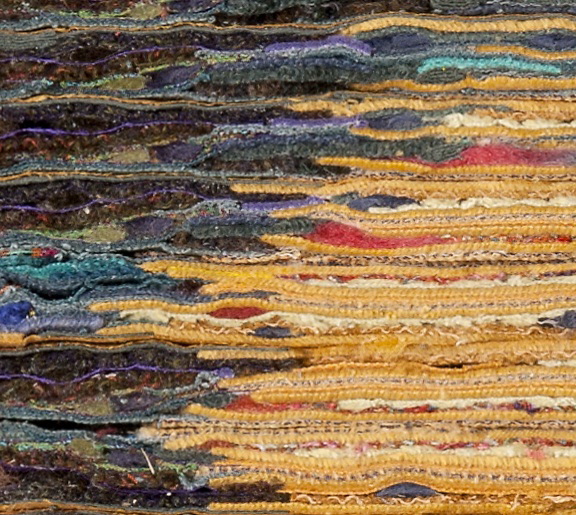      Coucher de Soleil ,   2009 ,   29  x 49 cm , CUT ART    (Foto Christian Hacker) ,     Detailansicht